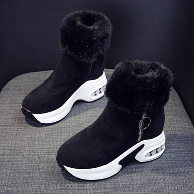 Women Leather Snow Shoes